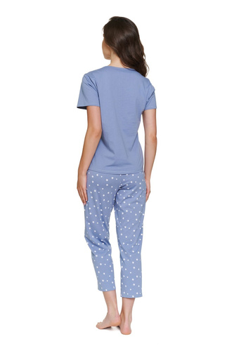Pigiama Doctor Nap 7267 in cotone 7/8 per allattamento donna - stardust