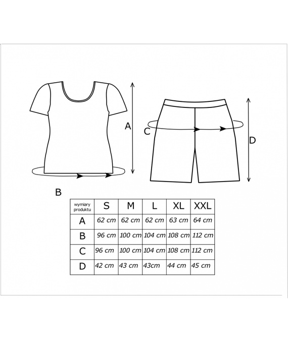 Pigiama donna Melisa 1/2 Donna – viscosa, manica corta