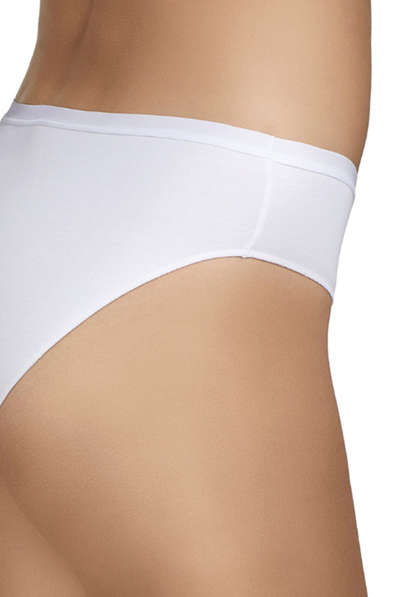 Figi bikini Selene 400 bianche cotone lisce classiche 2-pak