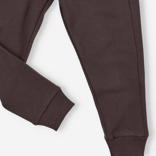 KAR-0040/BRA Pantaloni della tuta per ragazzo Lagarto Verde chocolate - comodi, in cotone, produzione polacca