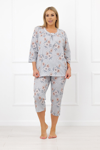 Pigiama donna Dobrawa Italian Fashion 100% cotone manica e pantaloni 3/4