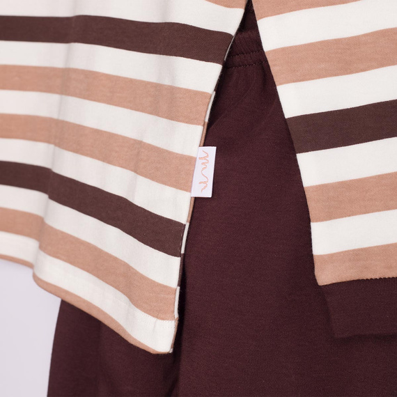227038 Nicol BENEK Pigiama bambino 100% cotone righe marrone
