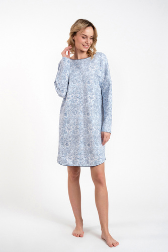 Camicia da notte Gracjela Moda italiana - stampa blu