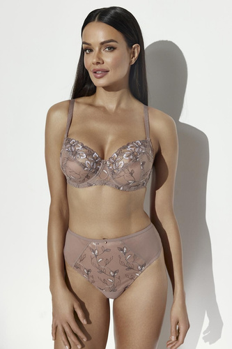 Ava 2274 Mocha Mousse Reggiseno Soft Ricamato con Ferretto K-1391