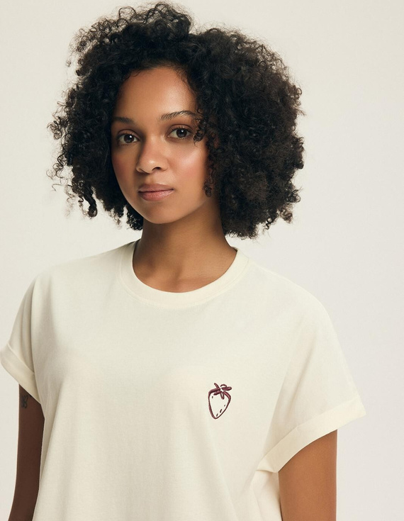 Pigiama donna Henderson Evika 44464 – cotone, ricamo frutta, shorts