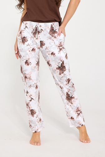 Pantaloni da pigiama donna Cornette 690/53 lunghi 100% cotone