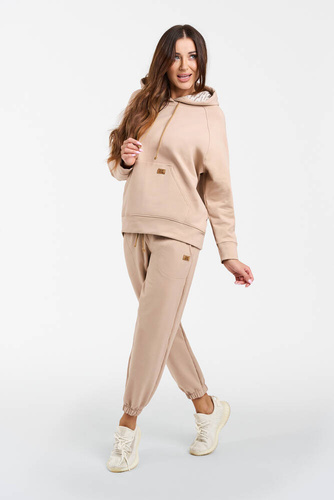 Viva Felpa da donna con cappuccio Moda - beige
