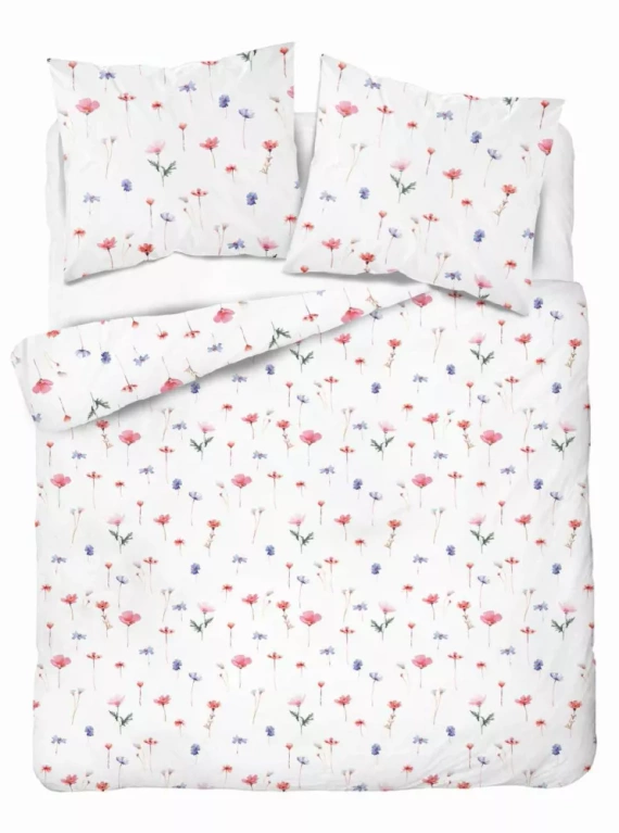 5486 B Detexpol Satin Stories bianco - rosa | 100% cotone, trama satinata, cerniera, confezione regalo