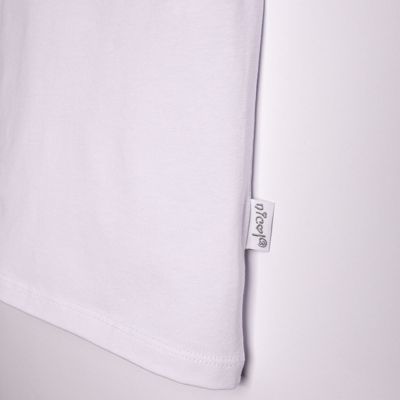 Blusa 220138 Nicol bianca cotone con pizzo elegante bambina