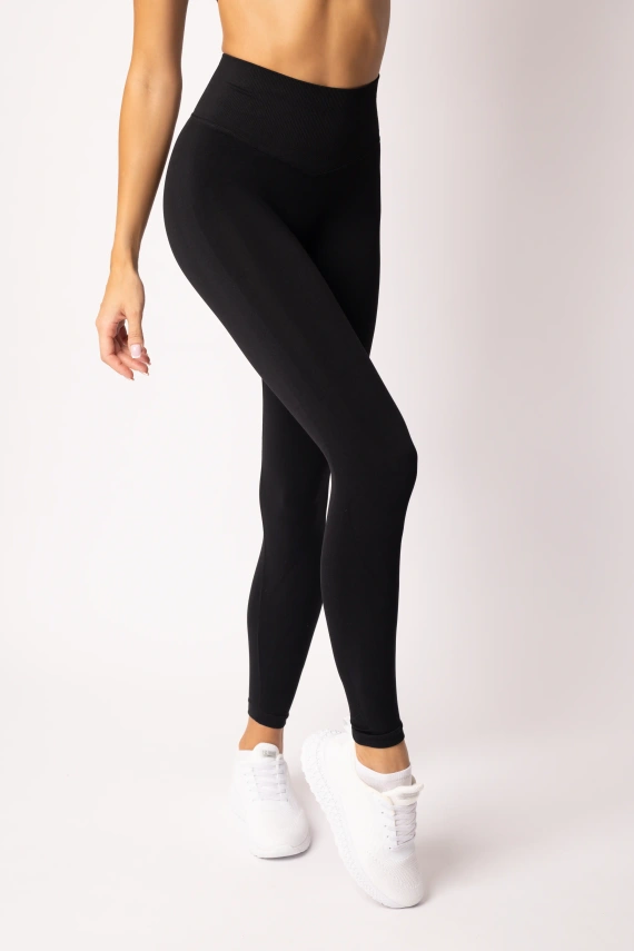Leggings da donna SPAIO Flex Innergy 2.0 nero - senza cuciture, supporto per il recupero