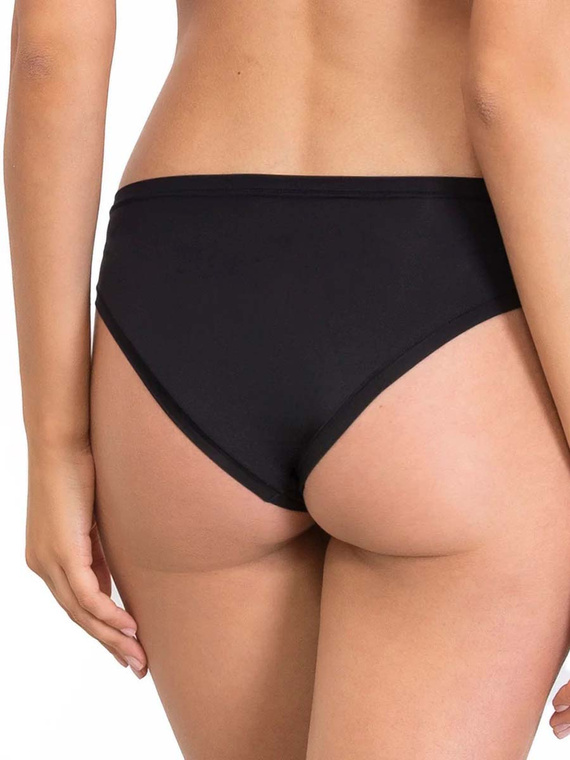 1555 Mutandine fantastiche - senza cuciture, microfibra, taglio classico Sielei nero