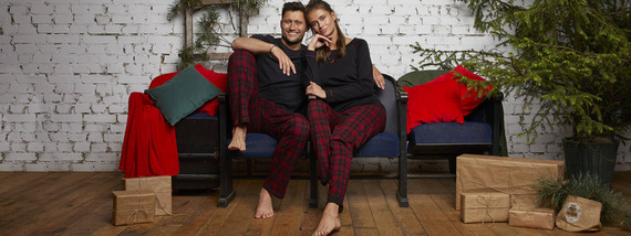 Ordesa Pigiama da donna manica lunga, pantaloni lunghi Moda italiana - nero/stampa