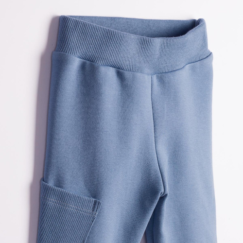 228276 Nicol FARMA Pantaloni tuta bambino blu con tasca cotone