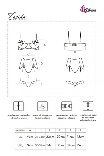 Zevida LC 90110 Donna set LivCo Corsetti Moda