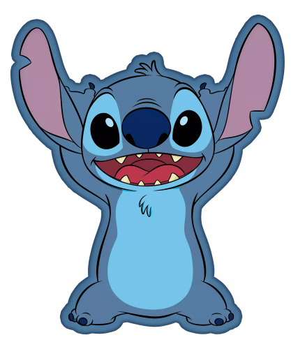 Cuscino a forma di Lilo e Stitch Jerry Fabrics blu