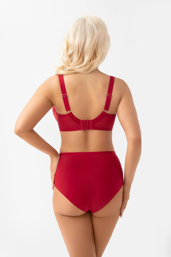 Gorsenia F024 Desire Slip Donna Rosso con Pizzo e Microfibra