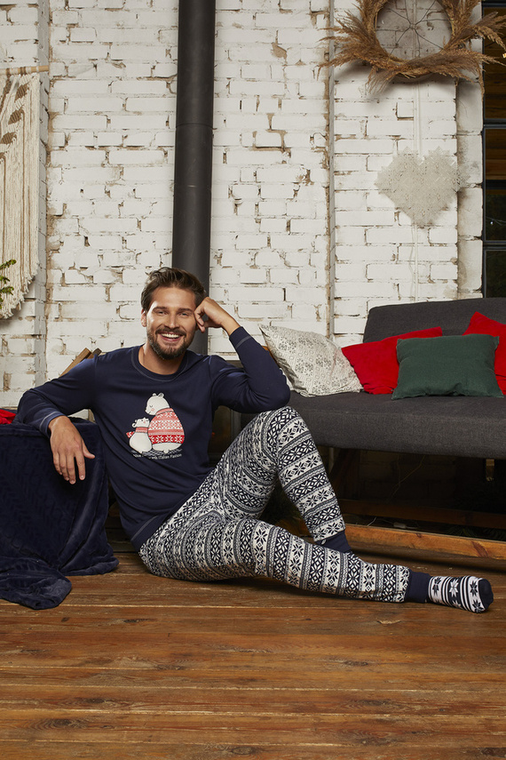 Arktyka Pigiama uomo Moda italiana - blu navy