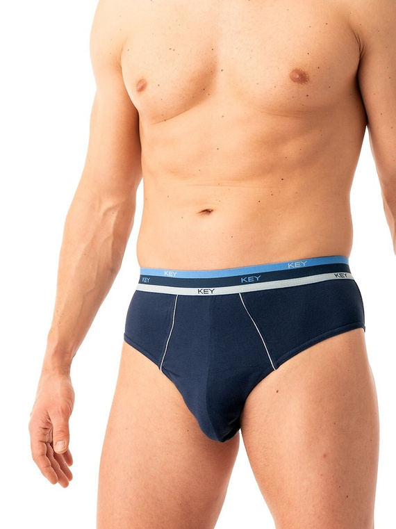 MPP 277 Key slip da uomo in cotone grigio blu navy, confezione da 2 pezzi in scatola, comfort e stile