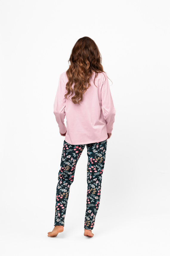 Pigiama da donna in cotone Marisal - manica lunga, pantaloni lunghi Moda italiana