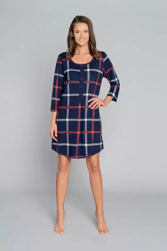 Izera camicia da donna per l'allattamento a 3/4 Moda Italiana - stampa