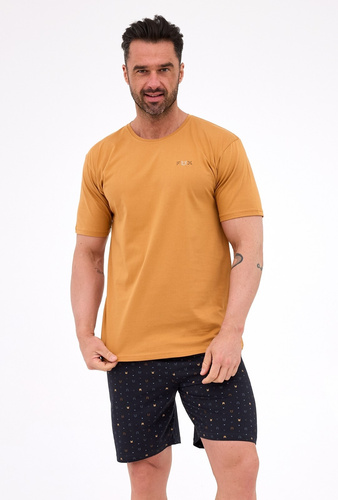 Pigiama Cornette da uomo 326/317 Fox 2 in cotone miele, manica corta, comodo ed elegante