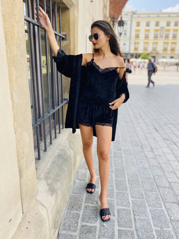 613 Milagros Pigiama da donna Forex - nero