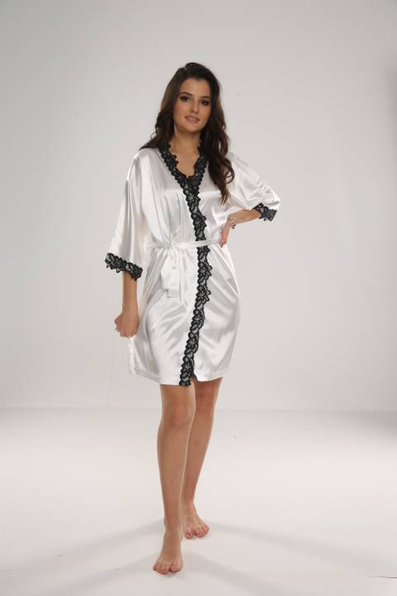 929 Kleoree Accappatoio da donna De Lafense - perla