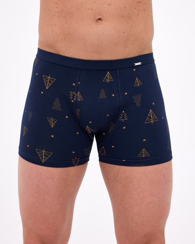 007/82 Cornette - boxer natalizi da uomo, 95% cotone 5% elastan, confezionati