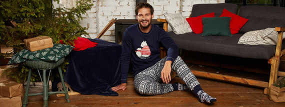 Arktyka Pigiama uomo Moda italiana - blu navy