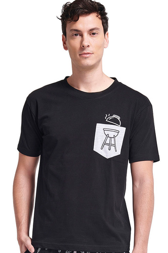 Gianny Pigiama uomo grigio Sorbetto - manica corta, pantaloncini, stampa, cotone