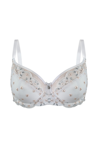 19226 Reggiseno morbido retrò Mediolano bianco