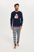 piżama męska granatowa