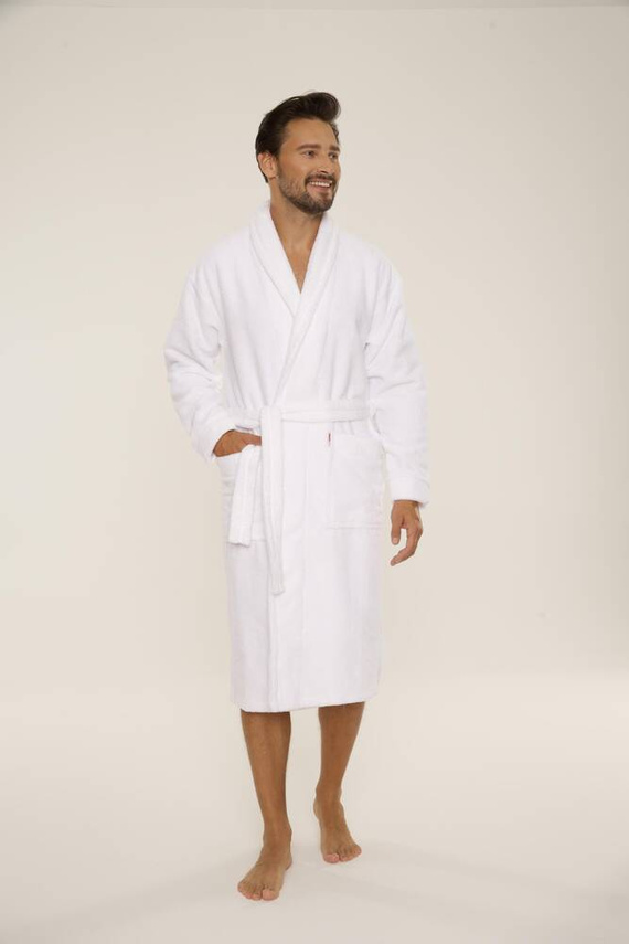 735 Vestaglia da uomo Manuele De Lafense - bianco