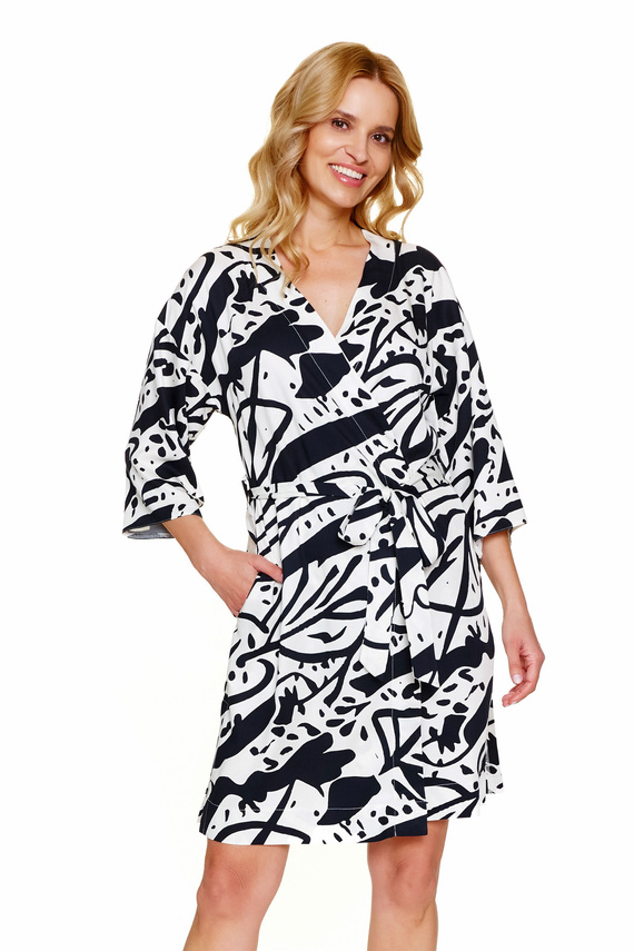 7311 Vestaglia da donna Doctor Nap La Palma - viscosa, stampa alla moda