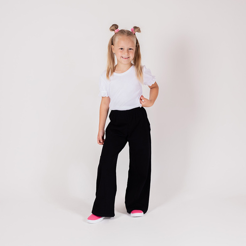 163580 Pantalone Nicol nero per bambina 92-146