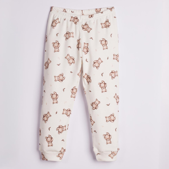 227036 Nicol BENEK Pigiama bambini 100% cotone crema con orsetti