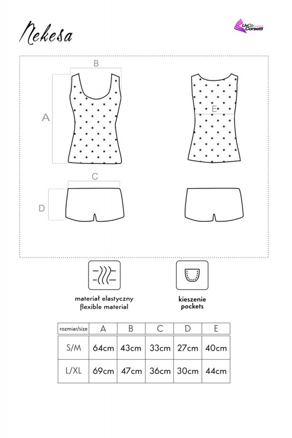 Nekesa LC 55127 Pigiama donna LivCo Corsetti Moda