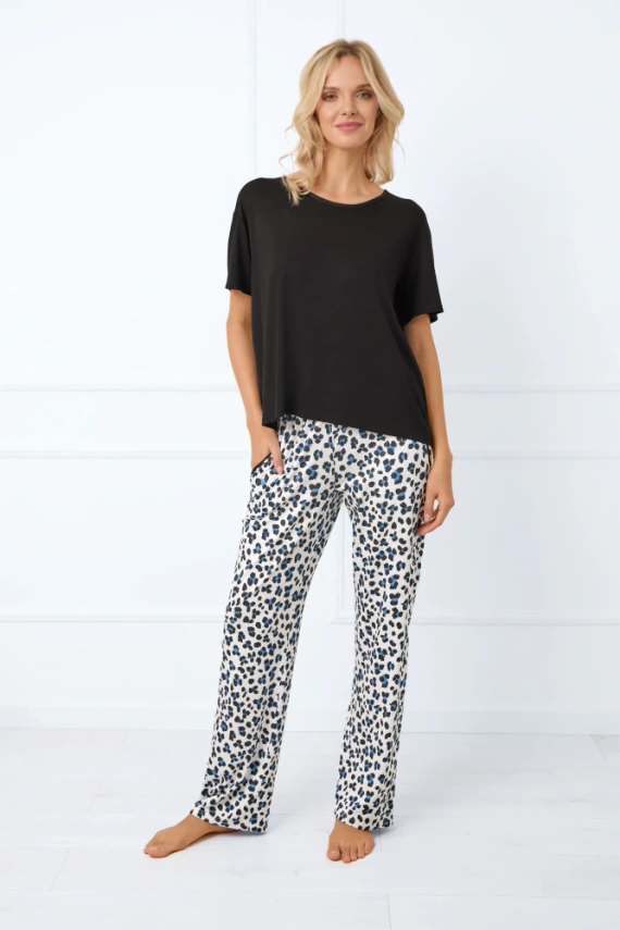 Savanna Pigiama donna manica corta, pantalone lungo Moda italiana