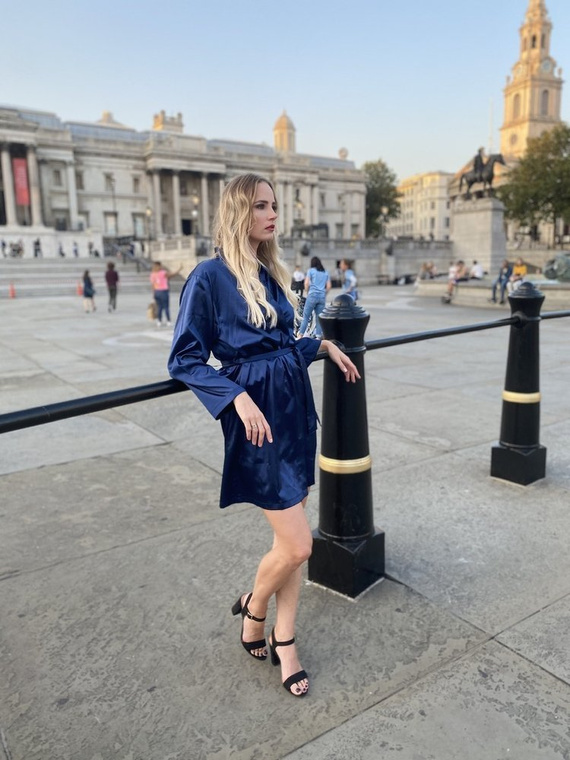 797 Vestaglia classica da donna Forex - blu navy