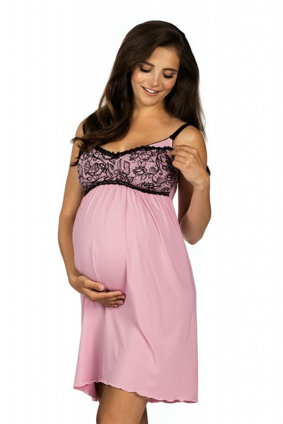 3007 MK Camicia da notte per gravidanza e allattamento Lupoline