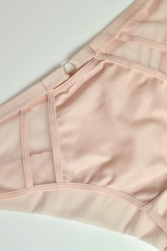 Slip Mediolano Omena 19254 powder eleganti nude trasparenti