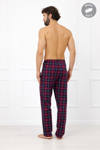 Italian Fashion Brajan pantaloni uomo Mega Soft in cotone a quadri