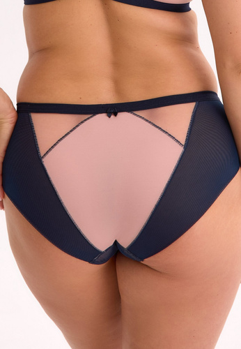 Tanga Aina GFP 1273 Gaia – Elegante pizzo, tulle elastico, comfort, blu scuro