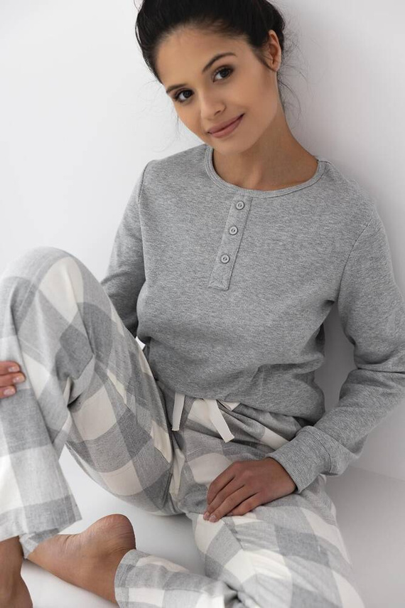 Sensis Vesper Pigiama da donna - grigio-crema