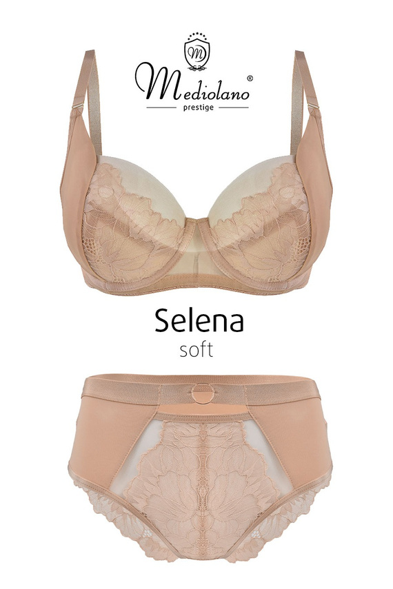 Mediolano Selena Soft 19265 Reggiseno Soft in Pizzo Beige