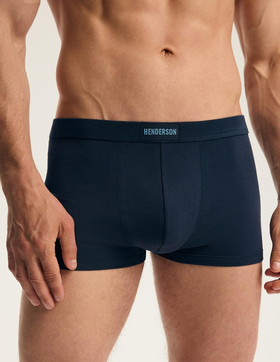 Bokserki męskie Henderson 46100 Fur2 2-pak in cotone con elastico largo e logo
