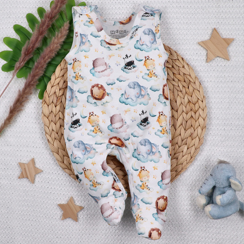 ABN-5607 Tutine per bambini Little Dreamers Nini in cotone biologico - bottoni a pressione senza nichel, ipoallergeniche, produzione polacca