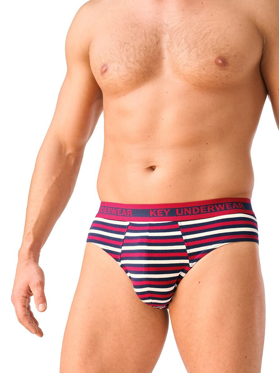 Slip da uomo Key MPP 365 B26 in cotone, aderenti, con elastico largo