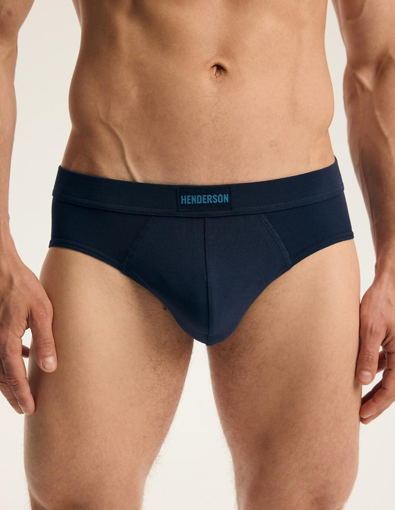 Slip da uomo Henderson Brex 45297 2 pezzi blu navy 93% cotone