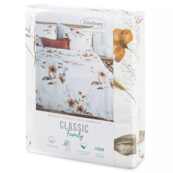 Parure copripiumino cotone Celine Eurofirany morbida con zip premium